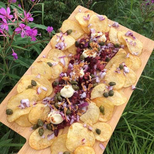 Älgplanka med tillbehör