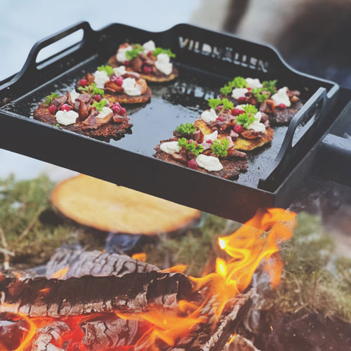 Gravat reninnanlår på potatiskaka