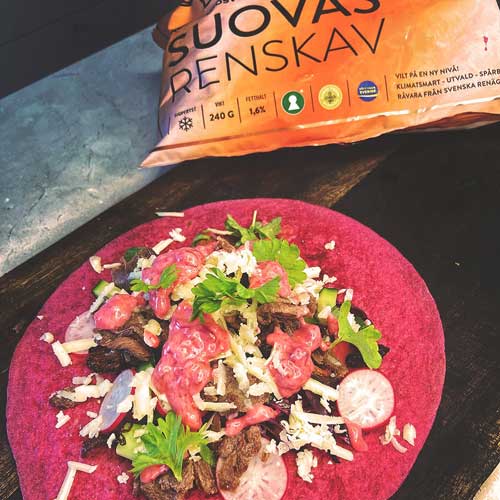 Norrländsk tacos med souvas