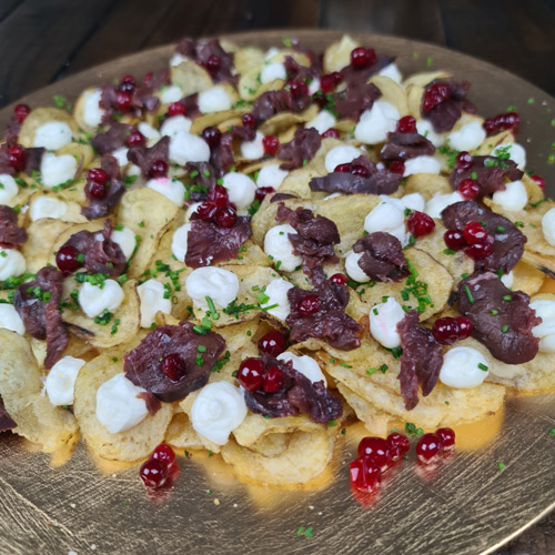 Chip och dipp med vilda smaker